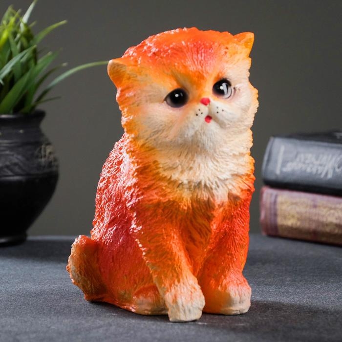 Копилка Копилка "Котенок малый" рыжий, 16х12см