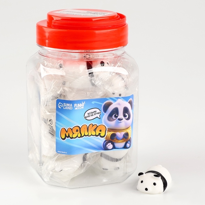 Антистресс сквиш мялка «Пандочка», в банке Антистресс сквиш мялка «Пандочка», в банке