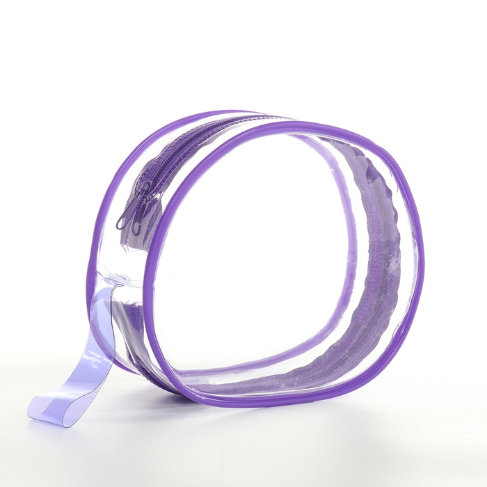 Косметичка на молнии, цвет фиолетовый Косметичка на молнии, цвет фиолетовый