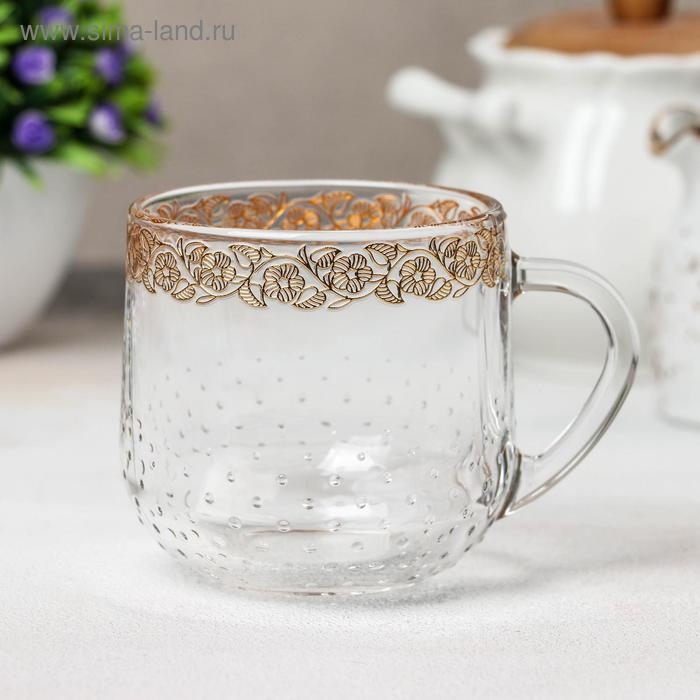 Кружка стеклянная «Золотая вязь», 300 мл Кружка стеклянная «Золотая вязь», 300 мл