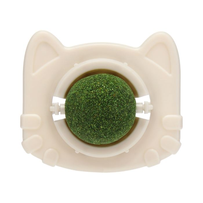 Игрушка для кошек с кошачьей мятой  Игрушка для кошек с кошачьей мятой "Кот", 6,8 см, белая