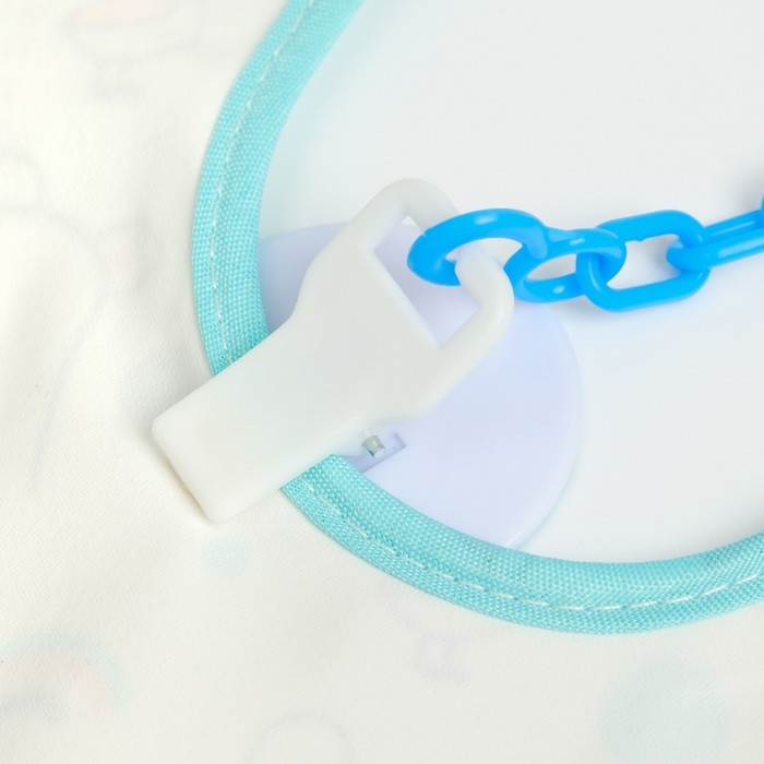 Набор детских слюнявчиков Крошка Я, 4 шт. + подарок, 29х20 см., цвет бирюзовый, серый Набор детских слюнявчиков Крошка Я, 4 шт. + подарок, 29х20 см., цвет бирюзовый, серый