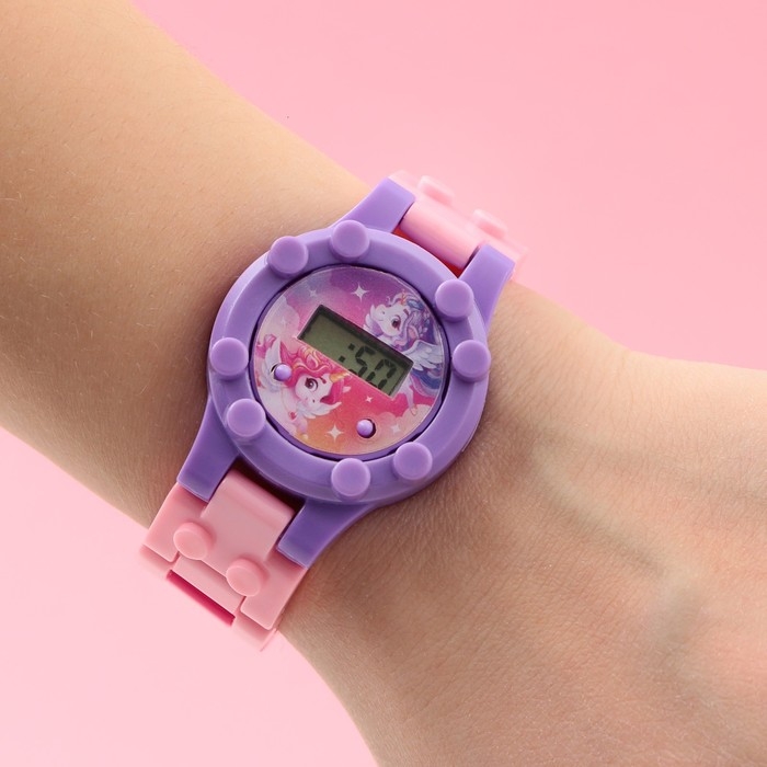 Часы наручные электронные «Ты прекрасна», с ремешком-конструктором