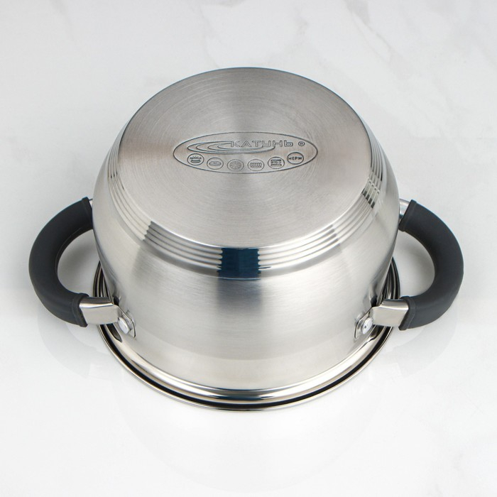 Кастрюля «Ирида», 1.9 л, d=16 см, капсульное дно, индукция Кастрюля «Ирида», 1.9 л, d=16 см, капсульное дно, индукция