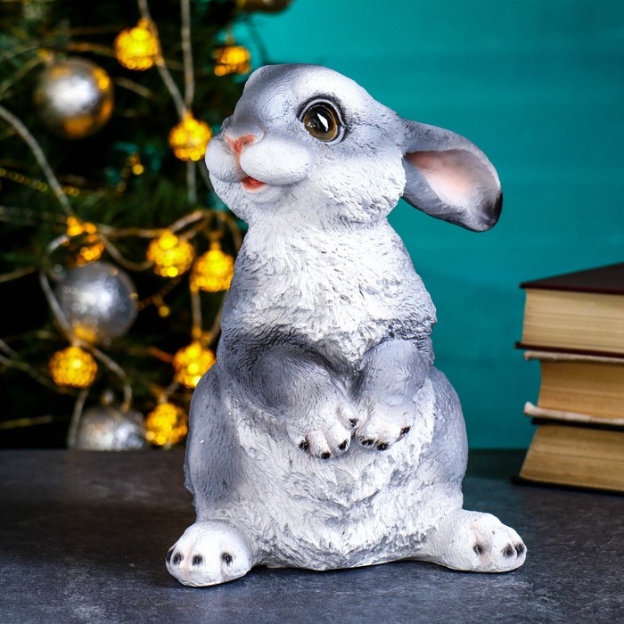 Садовая фигура  Садовая фигура "'Зайка-лапочка', 17х18х24см