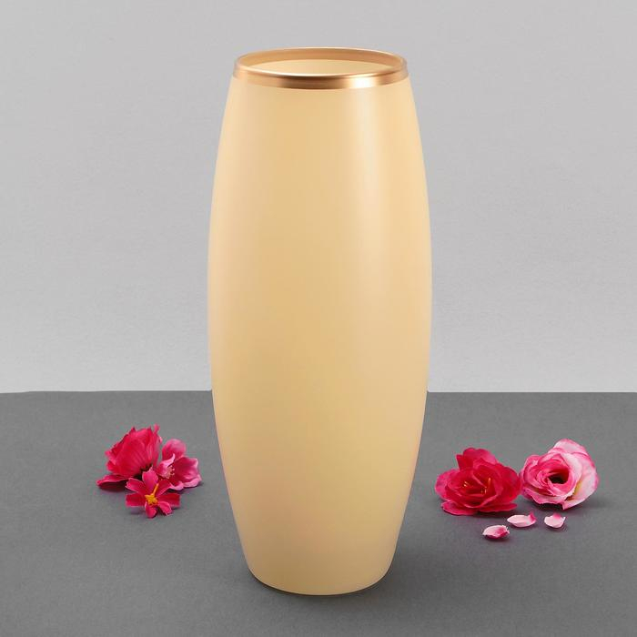 Ваза Ваза "Унисон" жёлтая 8х11х26 см