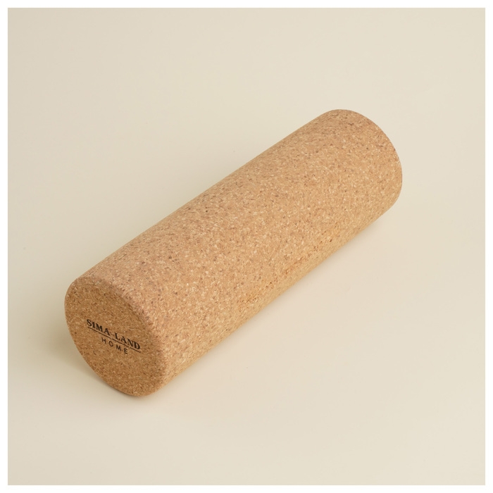 Ролик для йоги Sima-Land Home, 30х10 см, пробка Ролик для йоги Sima-Land Home, 30х10 см, пробка
