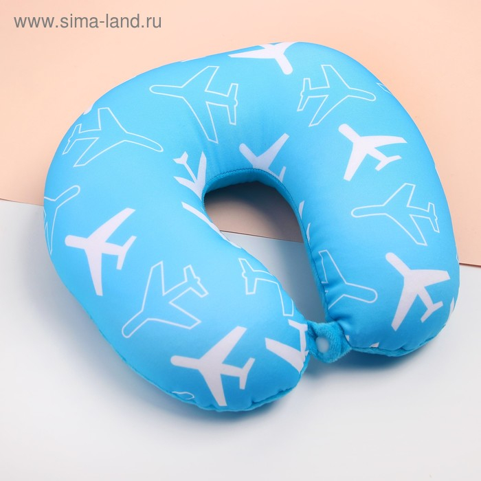 Подголовник-антистресс «Самолёты», цвет синий Подголовник-антистресс «Самолёты», цвет синий