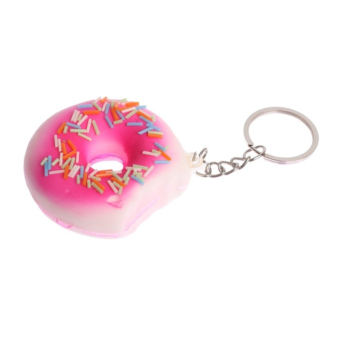 Мялка-сквиши «Пончик», на брелоке Мялка-сквиши «Пончик», на брелоке