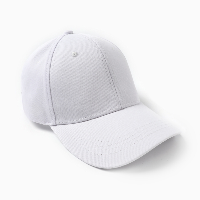 Кепка женская однотонная MINAKU цвет белый, р-р 58 Кепка женская однотонная MINAKU цвет белый, р-р 58