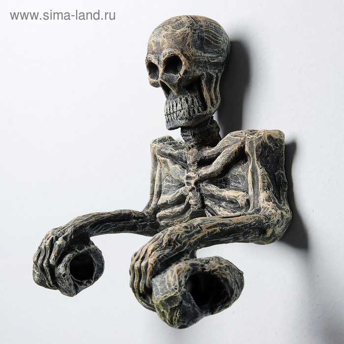 Держатель для туалетной бумаги  Держатель для туалетной бумаги "Скелет" 18х22см