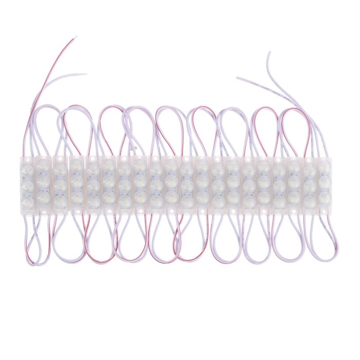 Светодиодный модуль, МИНИ, 1.5 Вт, 3 LED, 135 Lm, IP65, 6500К ,12V БЕЛЫЙ, набор 20 шт. Светодиодный модуль, МИНИ, 1.5 Вт, 3 LED, 135 Lm, IP65, 6500К ,12V БЕЛЫЙ, набор 20 шт.