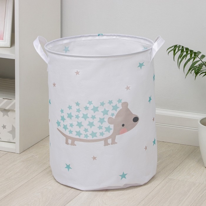 Корзина бельевая текстильная «Ёжик», 35×45 см Корзина бельевая текстильная «Ёжик», 35×45 см