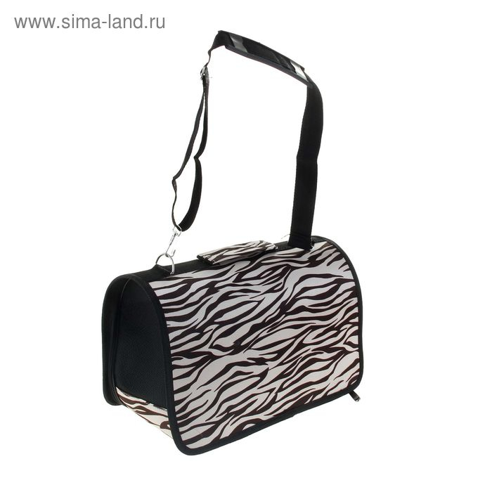 Сумка-переноска для животных  Сумка-переноска для животных "Белый тигр", размер S, 37,5 х 17 х 22 см
