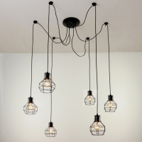 Светильник 2542/6 E27 40Вт черный