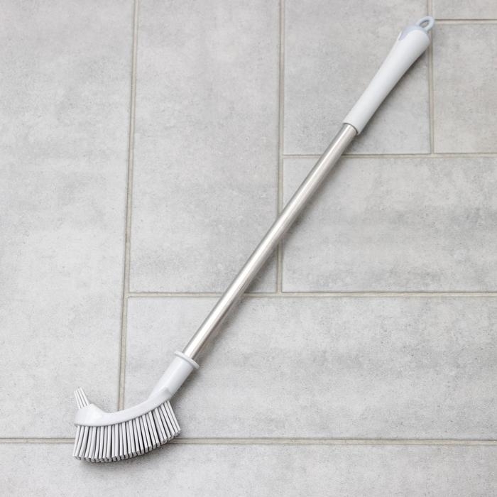 Ёршик для унитаза Доляна, силиконовый, 10×5×58 см, цвет серый Ёршик для унитаза Доляна, силиконовый, 10×5×58 см, цвет серый