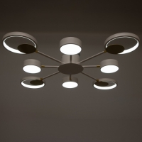 Люстра с ПДУ 2301/8WT LED 160Вт 3000-6000К белый 93х93х8 см BayerLux