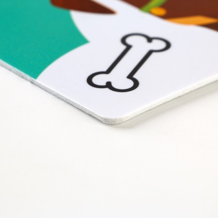 Коврик под миску нескользящий «Такса», 43х28 см Коврик под миску нескользящий «Такса», 43х28 см