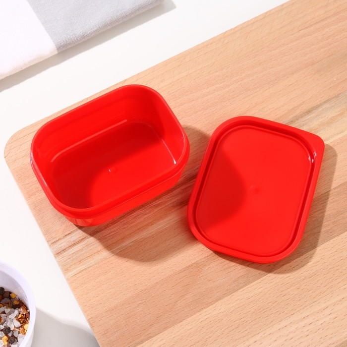 Ланч-бокс прямоугольный FoodVibes «Живи со вкусом», прямоугольный, 150 мл