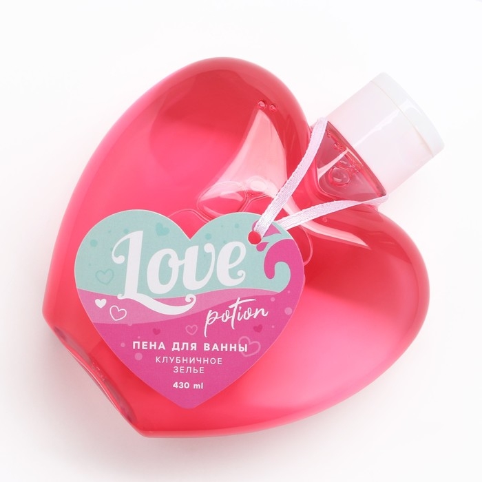 Пена для ванны Love potion, 430 мл, аромат клубничного зелья, ЧИСТОЕ СЧАСТЬЕ Пена для ванны Love potion, 430 мл, аромат клубничного зелья, ЧИСТОЕ СЧАСТЬЕ