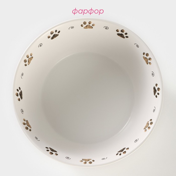 Салатник фарфоровый «Коты-аристократы», 2,15 л, d=23 см, цвет белый