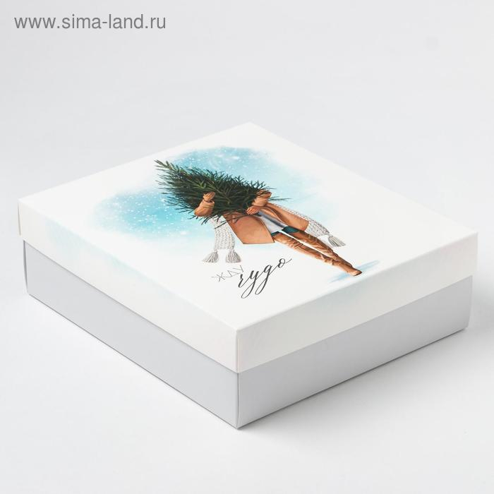 Подарочный набор новогодний  Подарочный набор новогодний "Жду чудо" полотенце и аксессуары