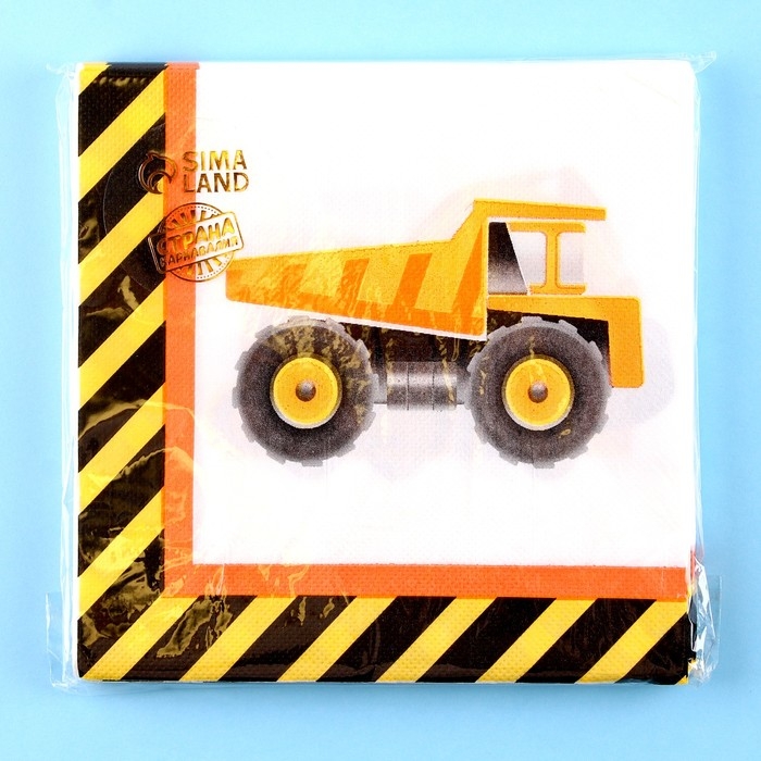 Салфетки бумажные «Спецтехника», 33х33 см, набор 20 шт. Салфетки бумажные «Спецтехника», 33х33 см, набор 20 шт.