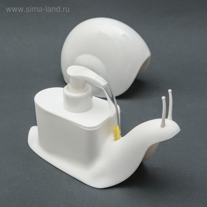 Дозатор для жидкого мыла Доляна «Улитка», 120 мл, цвет МИКС Дозатор для жидкого мыла Доляна «Улитка», 120 мл, цвет МИКС