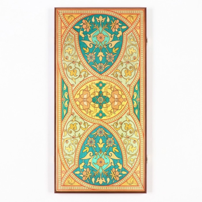 Нарды деревянные большие, с шашками "Персидские", настольная игра, 60 х 60 см