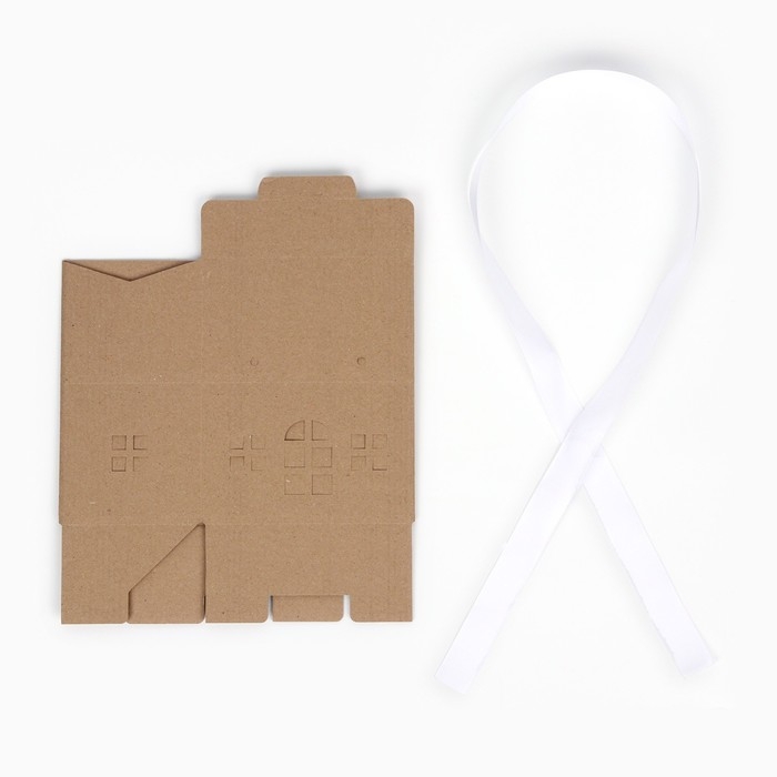 Коробка складная &laquo;Домик, бурый &raquo;, 15 х 18 х 10 см