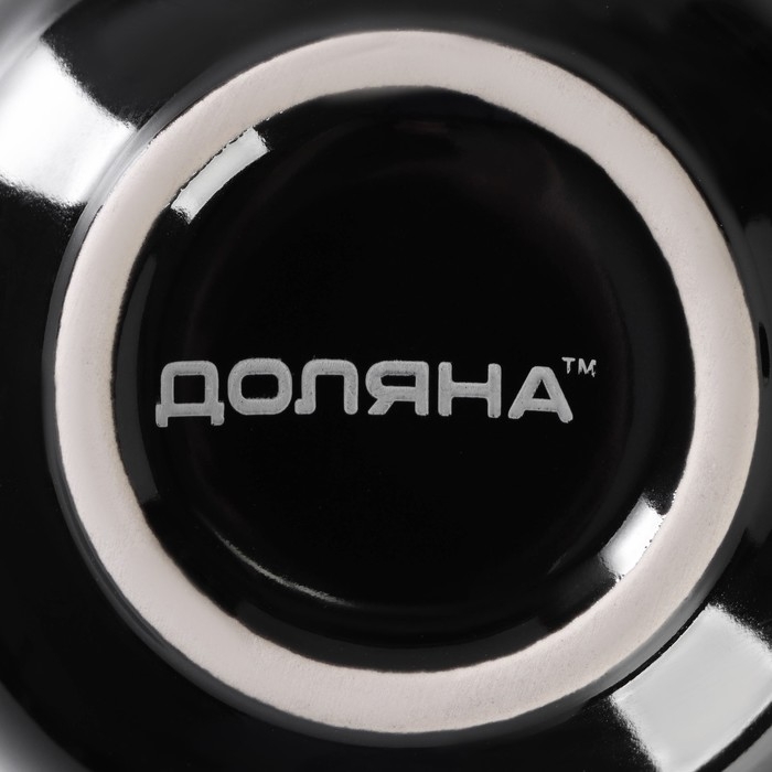 Кружка керамическая Доляна Coffee break, 380 мл, цвет чёрный Кружка керамическая Доляна Coffee break, 380 мл, цвет чёрный