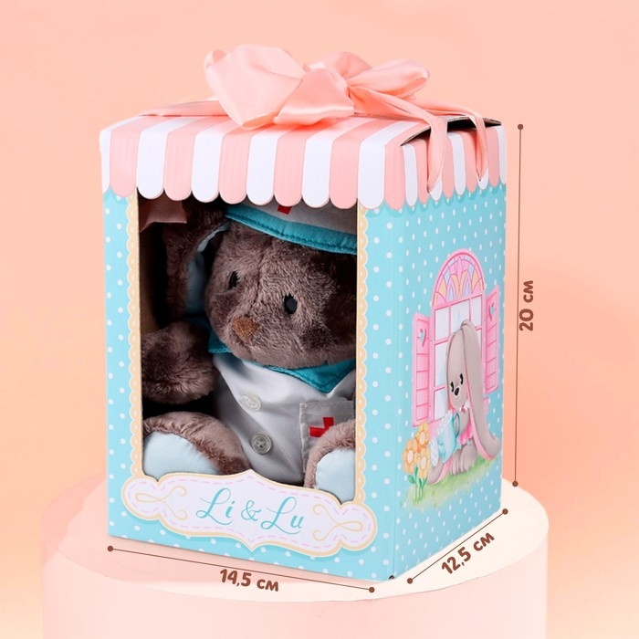 Мягкая игрушка Мягкая игрушка "Зайка Li доктор ", заяц, 25 см