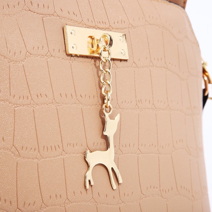 Сумка кросс-боди на молнии, цвет бежевый Сумка кросс-боди на молнии, цвет бежевый