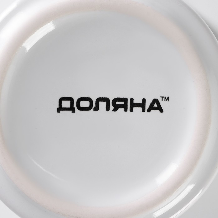 Кружка керамическая Доляна Coffee break, 150 мл, цвет белый