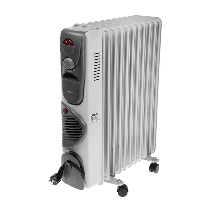 Обогреватель Centek CT-6204-11, масляный, 2900Вт, 11 секций, 25м², ТУРБО-вентилятор, 3режима Обогреватель Centek CT-6204-11, масляный, 2900Вт, 11 секций, 25м², ТУРБО-вентилятор, 3режима