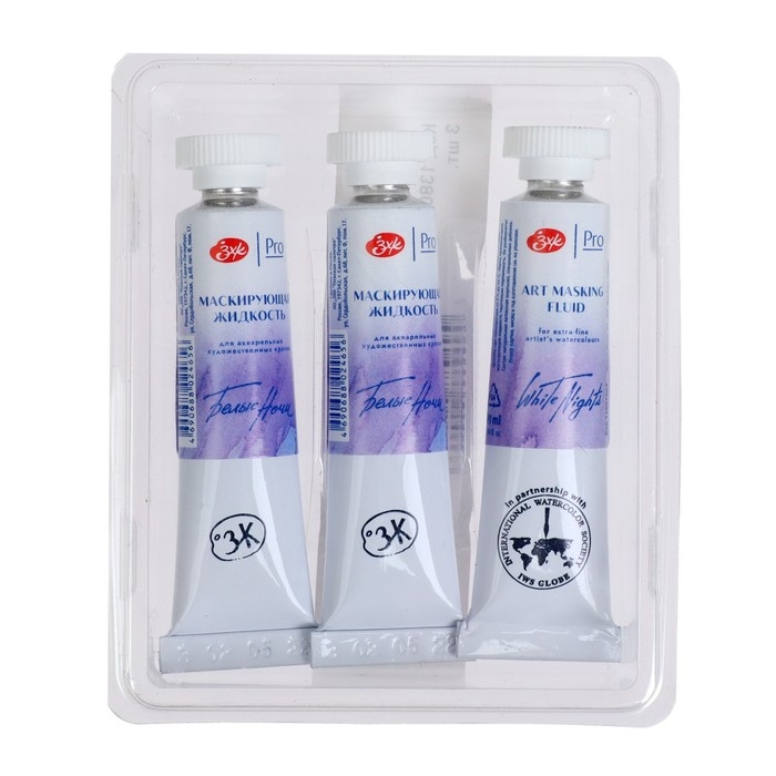 Маскирующая жидкость для акварели, 10 мл, ЗХК  Маскирующая жидкость для акварели, 10 мл, ЗХК "Белые ночи" 10 мл, 13801964