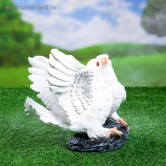 Садовая фигура Садовая фигура "Два голубя" 20х32х21см