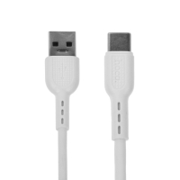 Кабель Hoco X33, Type-C - USB, 5 А, 1 м, PVC оплетка, белый