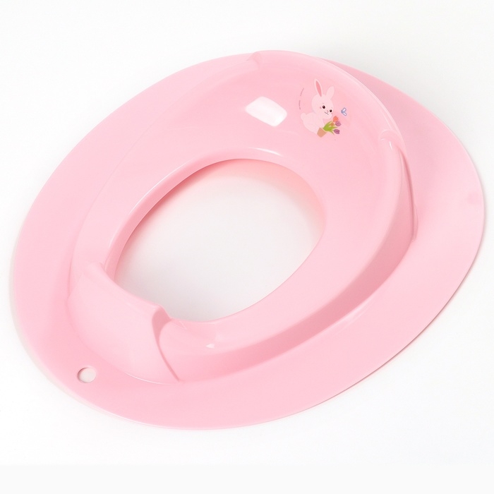 Накладка на унитаз детская Накладка на унитаз детская "Зайчик", цвет розовый, С817РОЗ