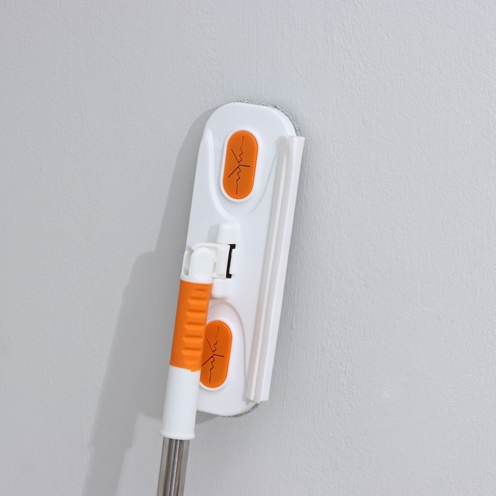 Щётка для окон Raccoon, телескопическая нержавеющая ручка 77(123) см, силиконовый сгон 22 см, велюровая насадка 22×7 см, цвет МИКС Щётка для окон Raccoon, телескопическая нержавеющая ручка 77(123) см, силиконовый сгон 22 см, велюровая насадка 22×7 см, цвет МИКС