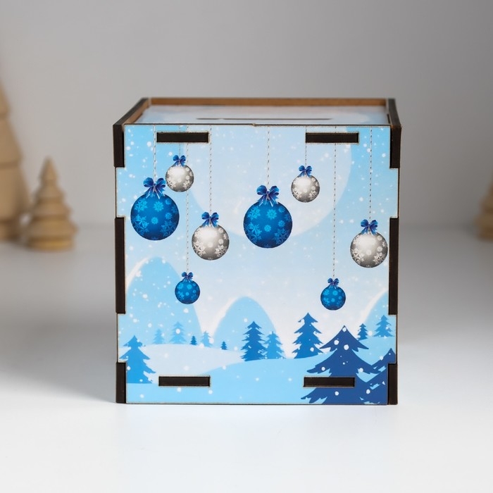 Копилка куб  Копилка куб "Змея. Верь в себя" 10х10х10 см