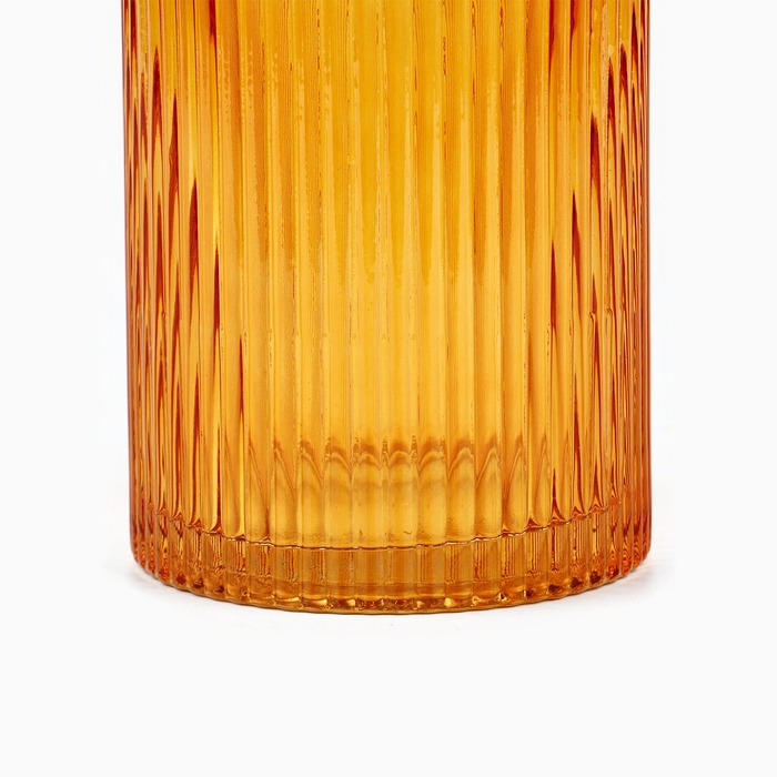 Ваза для цветов «Голден» из коричневого стекла 30×10×10 см