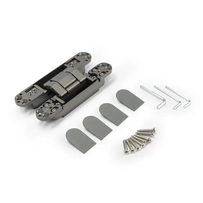 Петля скрытой установки LOCKLAND, 25&times;150 мм, с 3D-регулированием, цвет графит