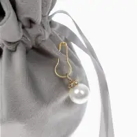 Мешочек бархатный с бусиной, 13х9 см, серый (фас. 10 шт) Мешочек бархатный с бусиной, 13х9 см, серый (фас. 10 шт)