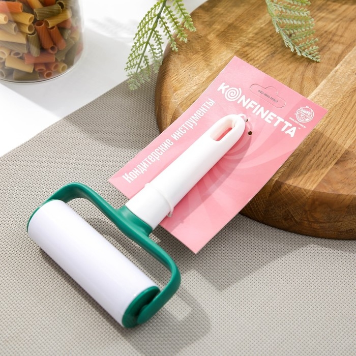 Валик для раскатки теста KONFINETTA, 16×11,4×3,5 см, цвет белый Валик для раскатки теста KONFINETTA, 16×11,4×3,5 см, цвет белый