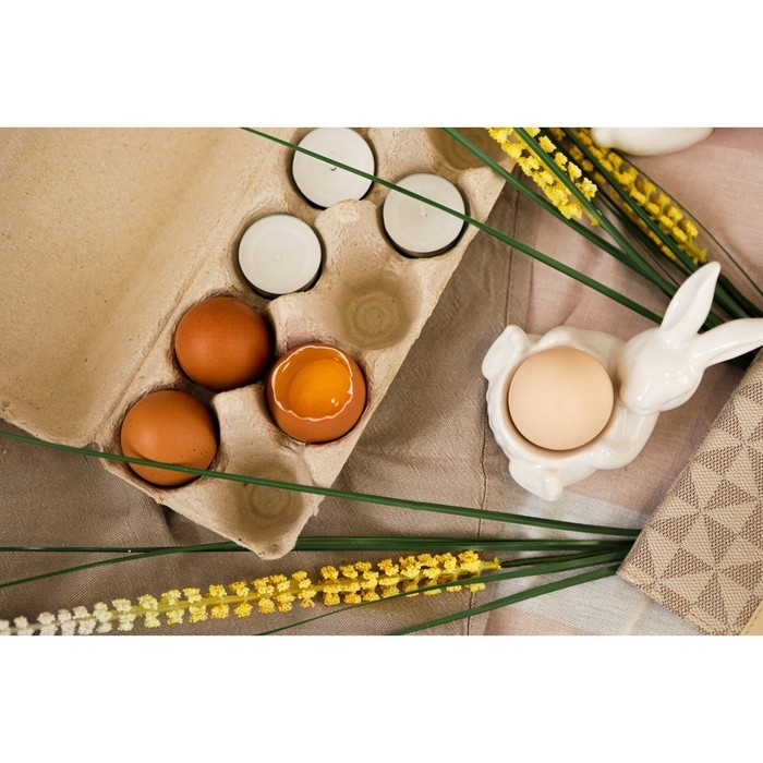 Подставка для яиц Доляна «Зайка», 12,5×8×9,5 см Подставка для яиц Доляна «Зайка», 12,5×8×9,5 см