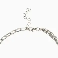 Цепь "Карабин", цвет серебро