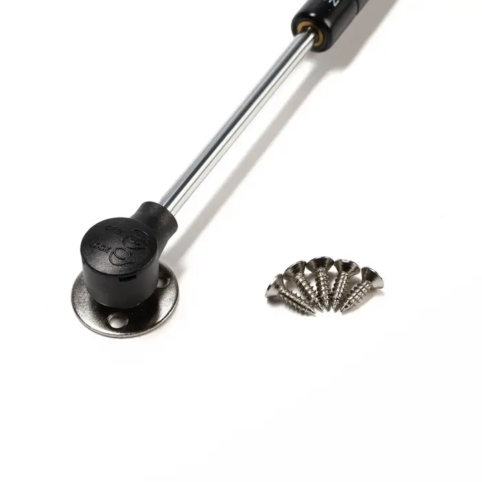 Газлифт 80N CAPPIO, доводчик, бесшумное открывание/закрывание, черный, 2 шт.