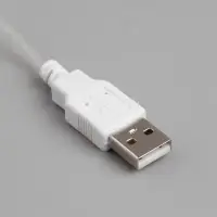 Гирлянда &laquo;Мишура&raquo; 5 м, роса, IP20, серебристая нить, 100 LED, свечение тёплое белое, USB