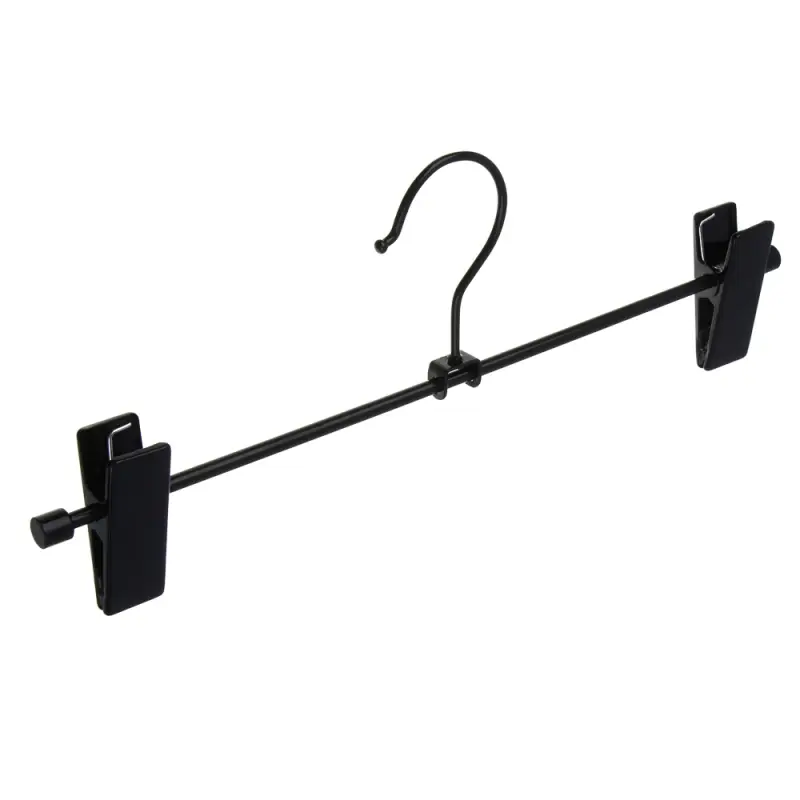 Вешалки для юбок и брюк тм VETTA, 2шт, 31х6см, с зажимами, ПВХ, металл, цвет черный